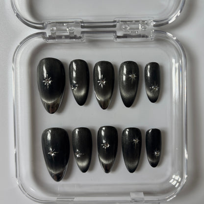 CATEYE FRENCH - Gray Shimmer Luxury Set (Size S)