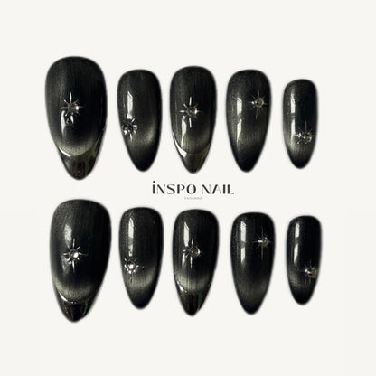 CATEYE FRENCH - Gray Shimmer Luxury Set (Size S)